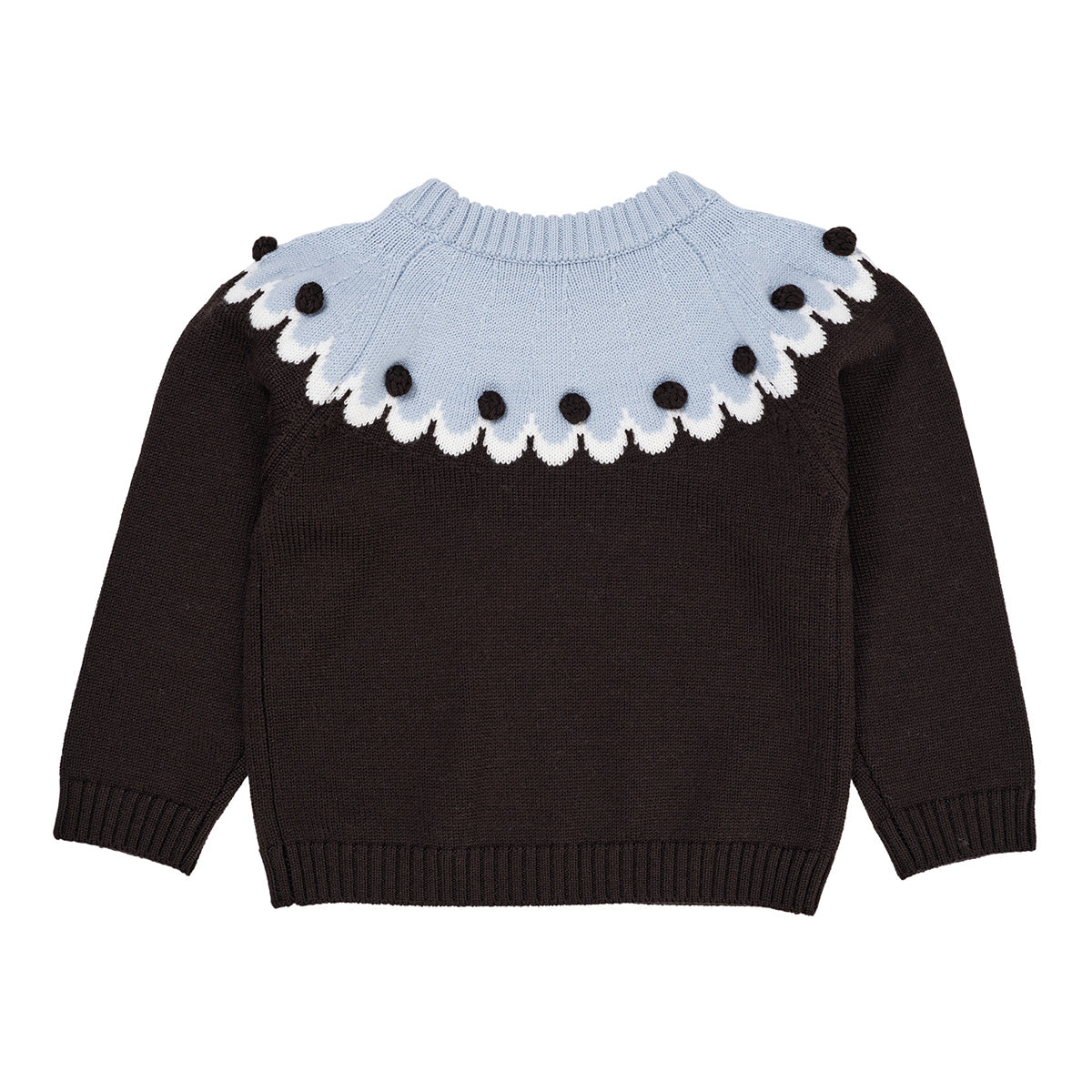 Copenhagen Colors - cupcake classic jumper - brown/blue combi