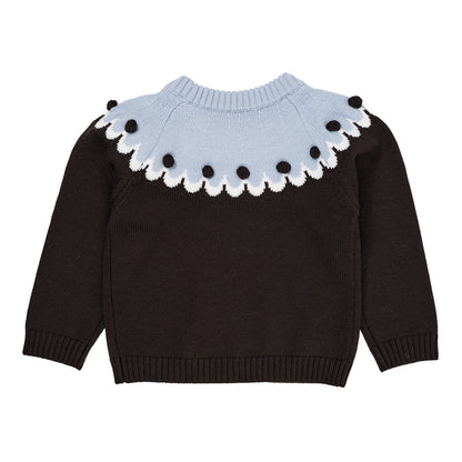 Copenhagen Colors - cupcake classic jumper - brown/blue combi