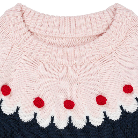 Copenhagen Colors - cupcake classic jumper - navy/pink combi