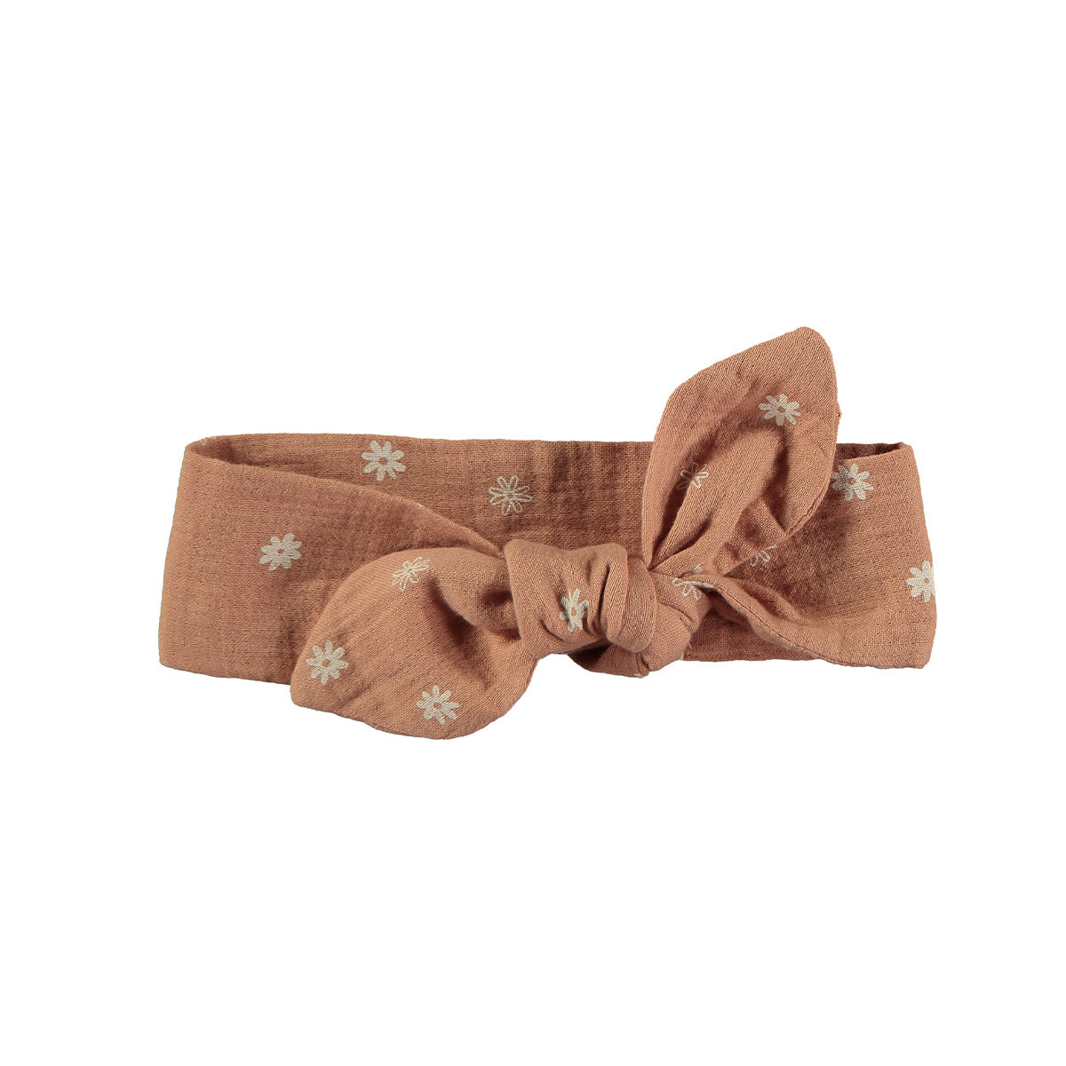 Daisy headband ~ terracotta