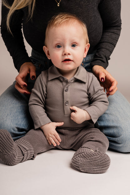 Baje Studio - polo romper Davos - grey steel