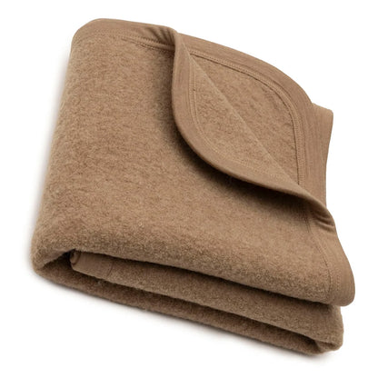 Jollein - merino wool felted blanket crib - dark hazel