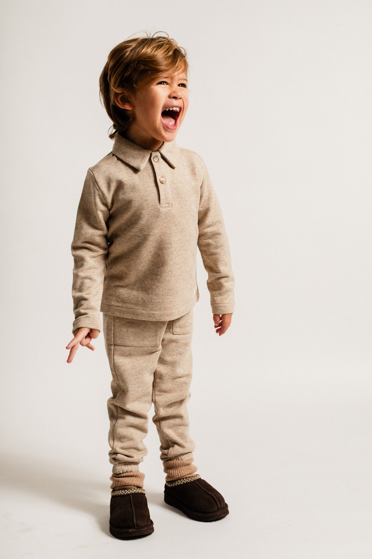 Baje Studio - polo Denezy - sand melange multicolor
