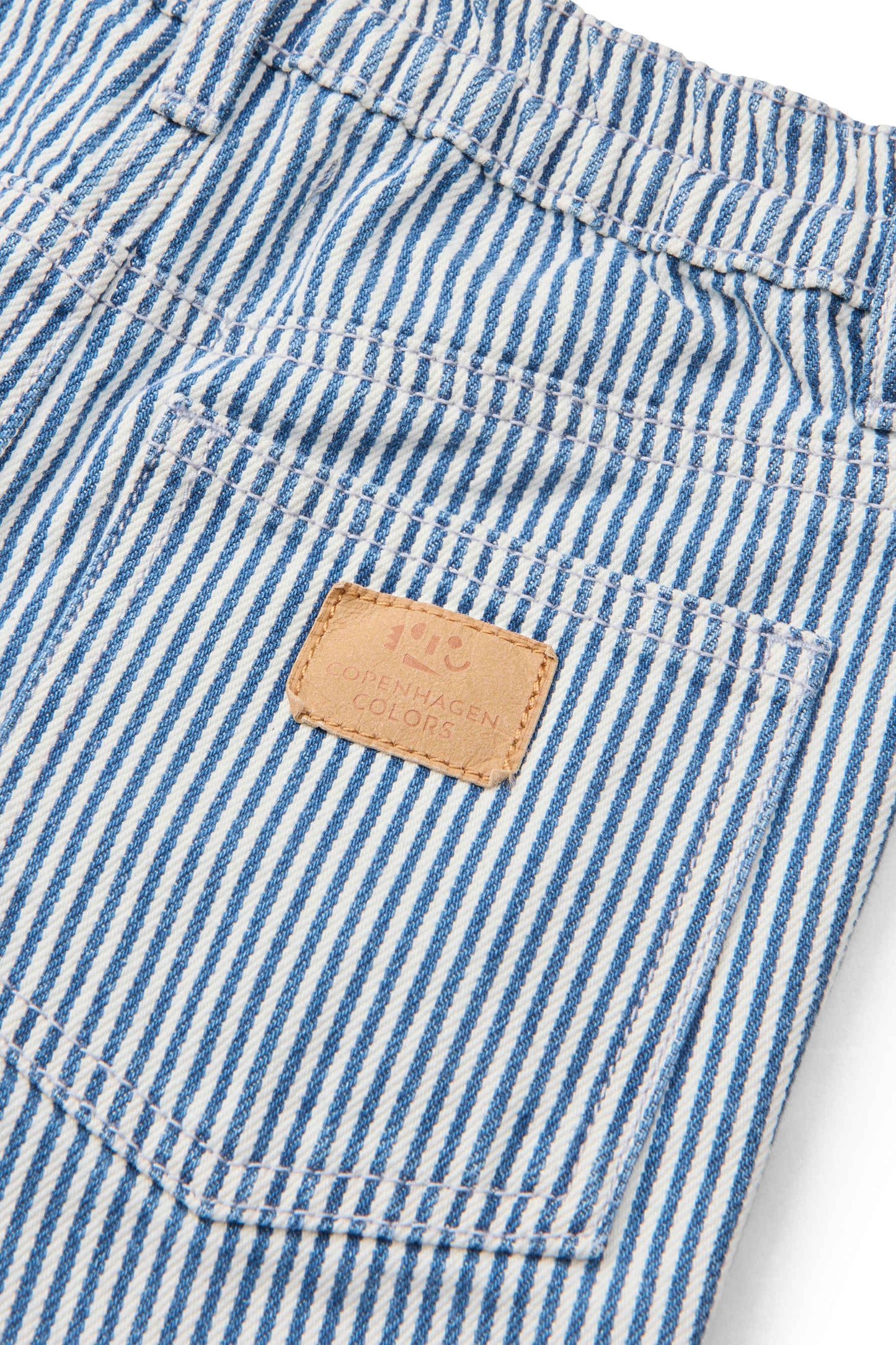 Copenhagen Colors - twill shorts - denim blue stripe