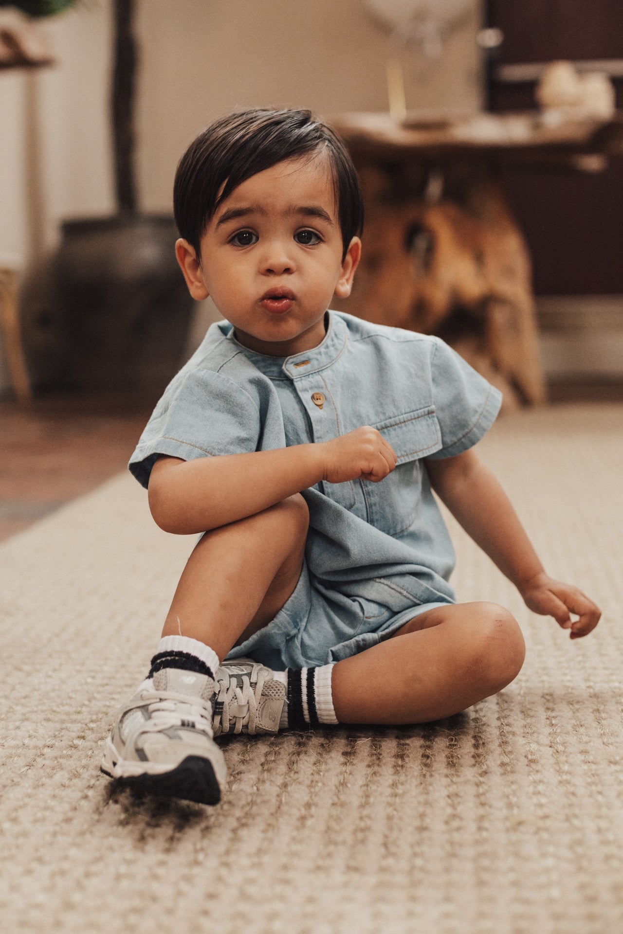 Baje Studio - denim shorts Maan - blue light