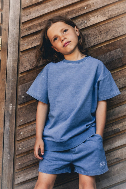 Labo - denim sweat short Levi - blue light