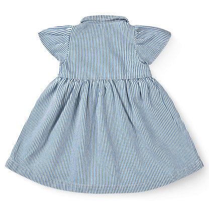 Copenhagen Colors - summer dress - denim blue stripe