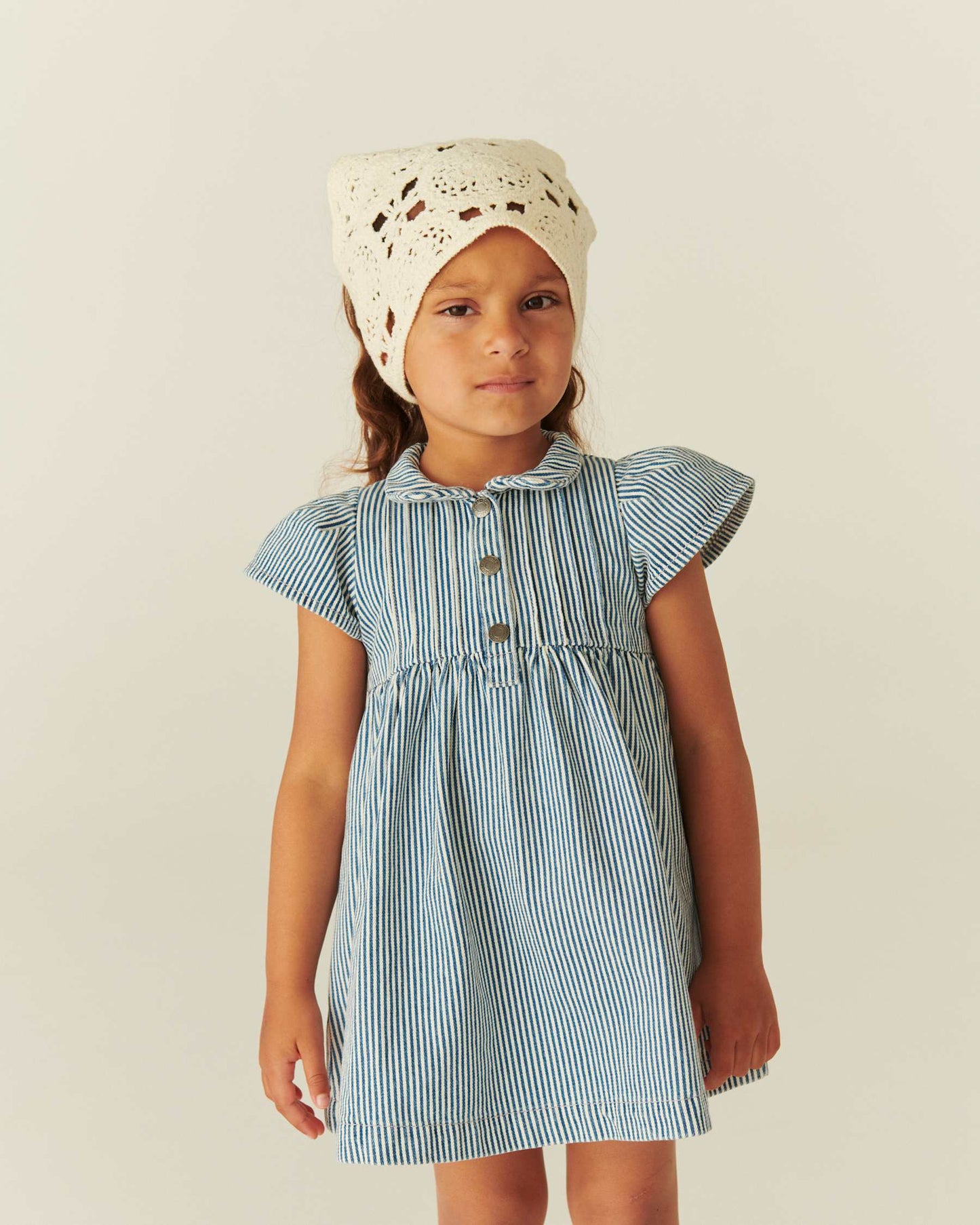 Copenhagen Colors - summer dress - denim blue stripe