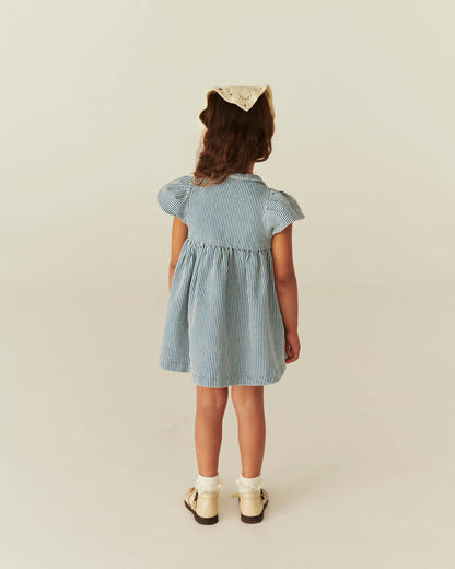 Copenhagen Colors - summer dress - denim blue stripe
