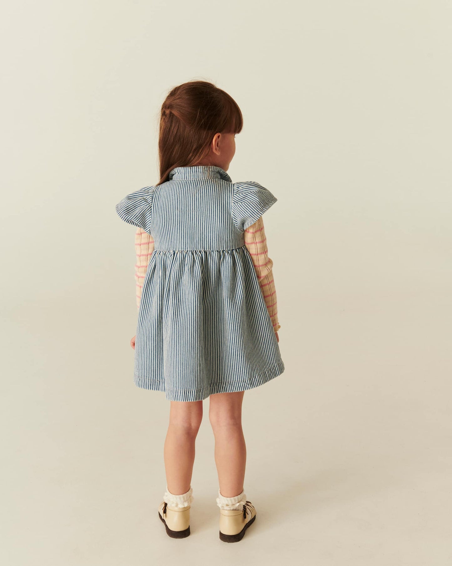 Copenhagen Colors - summer dress - denim blue stripe