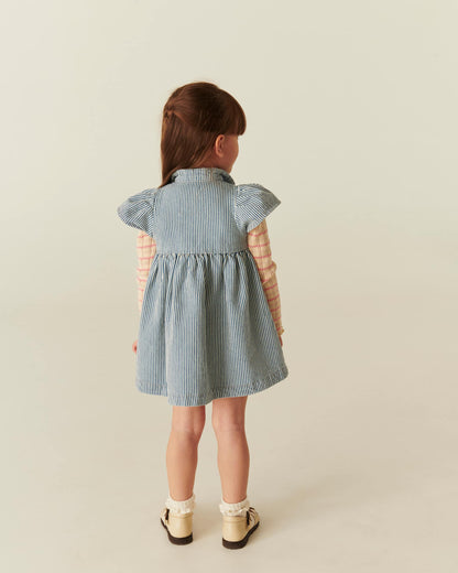Copenhagen Colors - summer dress - denim blue stripe