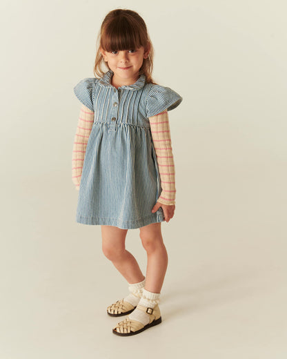 Copenhagen Colors - summer dress - denim blue stripe
