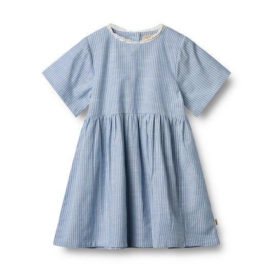 Wheat - dress Elma - blue stripe