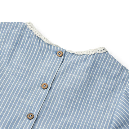 Wheat - dress Elma - blue stripe