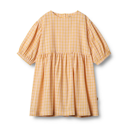 Wheat - dress Magda - yellow check