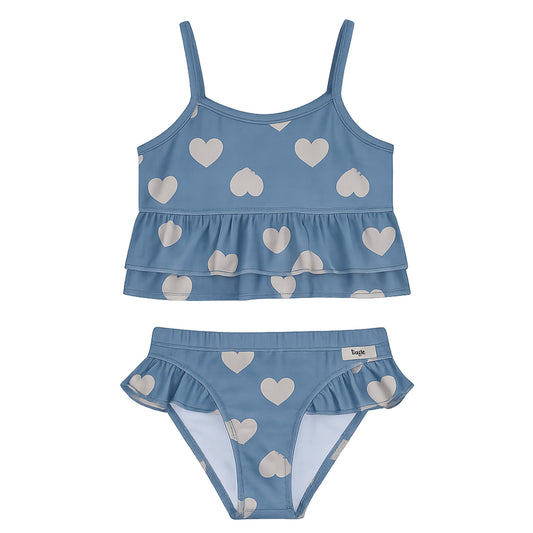 Baje Studio - bikini Ella - blue denim hearts