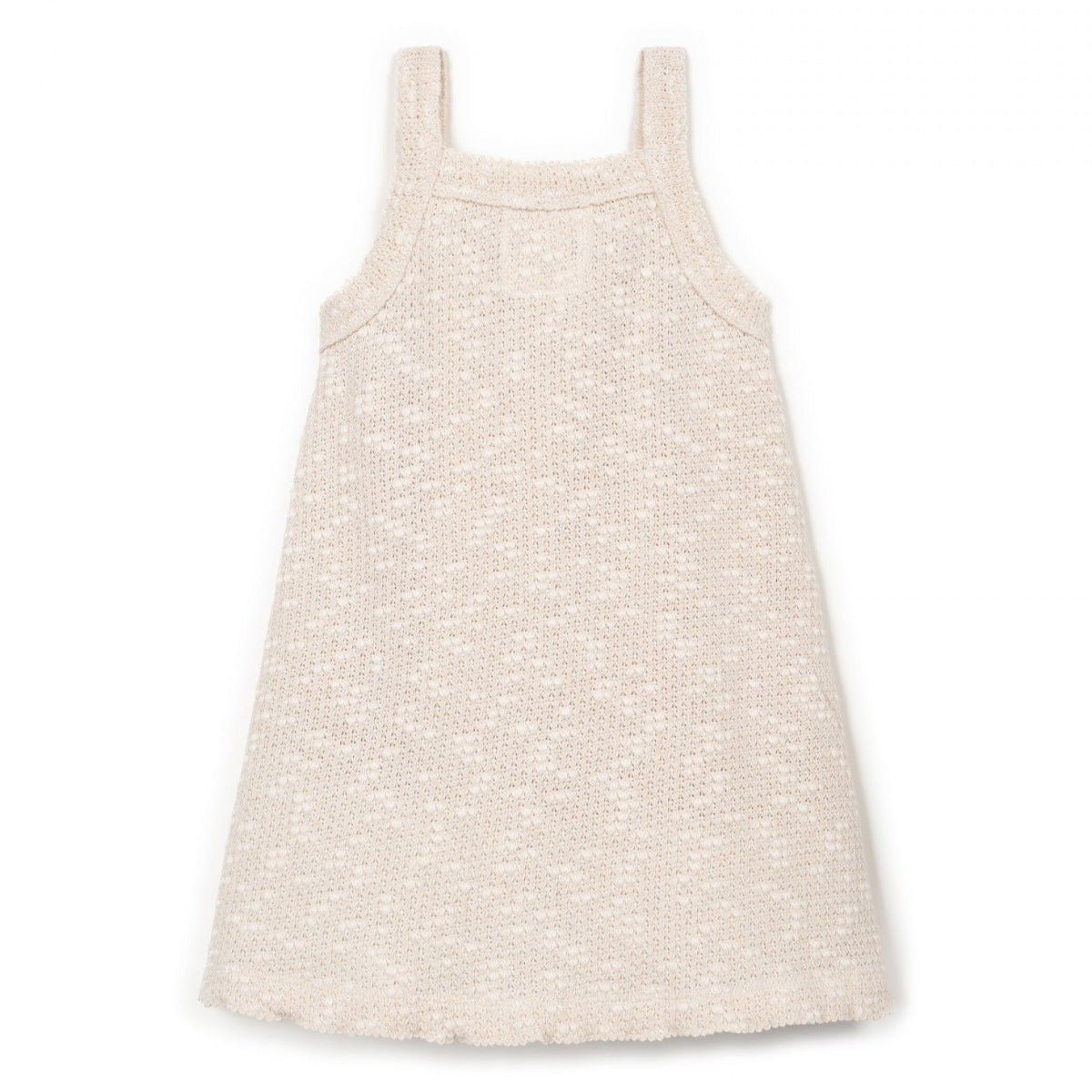 Play Up - embellished piqué dress - bio resin ecru
