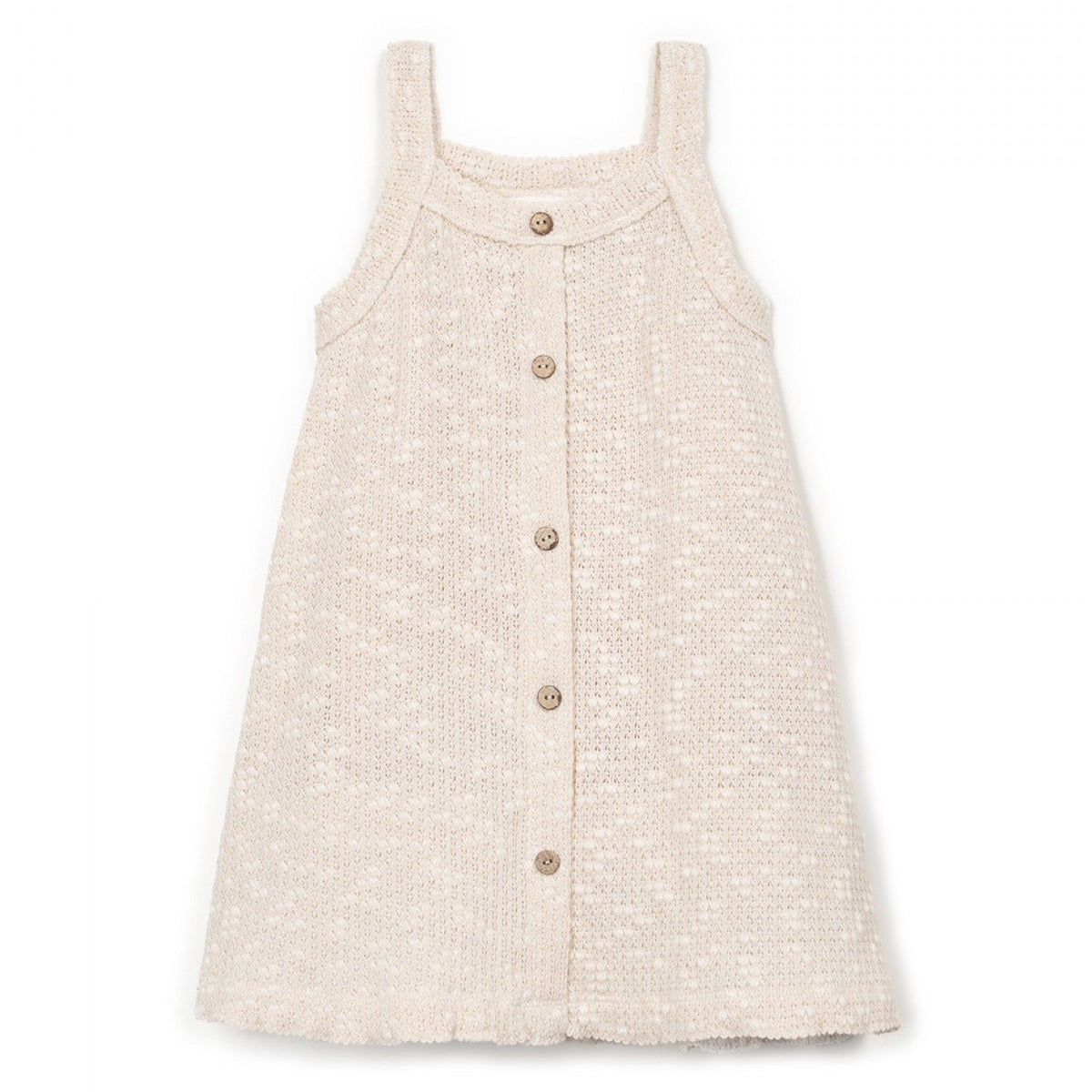 Play Up - embellished piqué dress - bio resin ecru