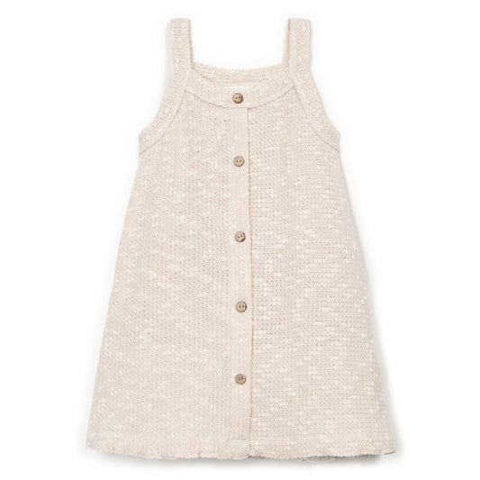 Play Up - embellished piqué dress - bio resin ecru