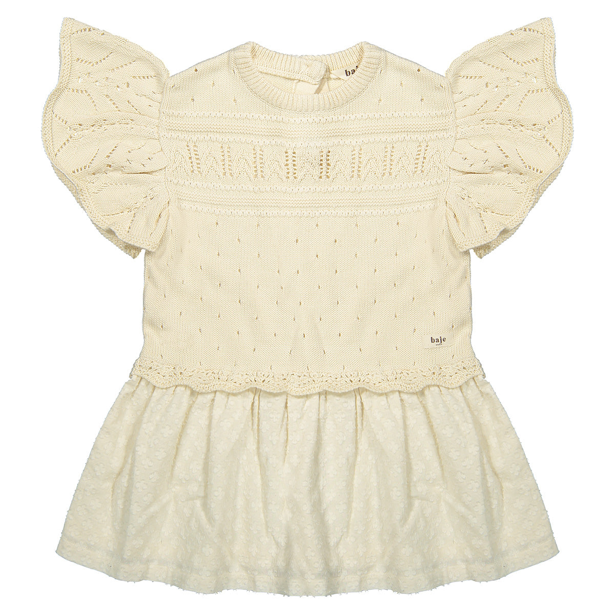 Knitted dress Estela - crėme oat