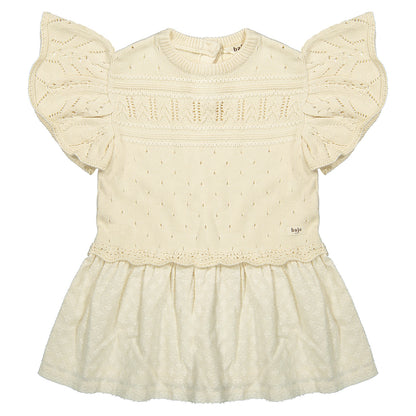 Knitted dress Estela - crėme oat