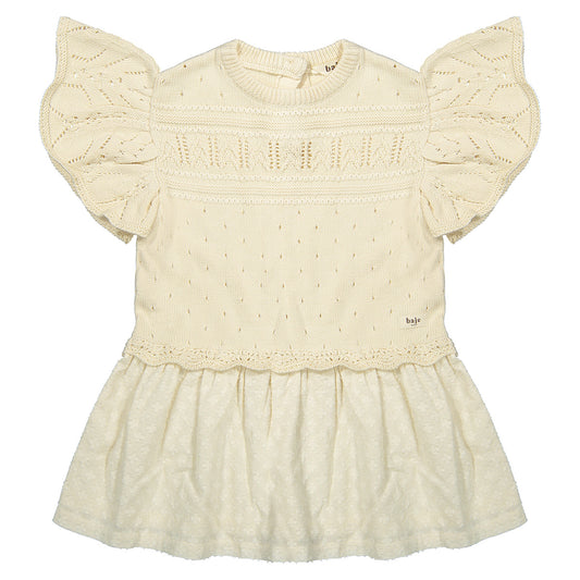 Knitted dress Estela - crėme oat