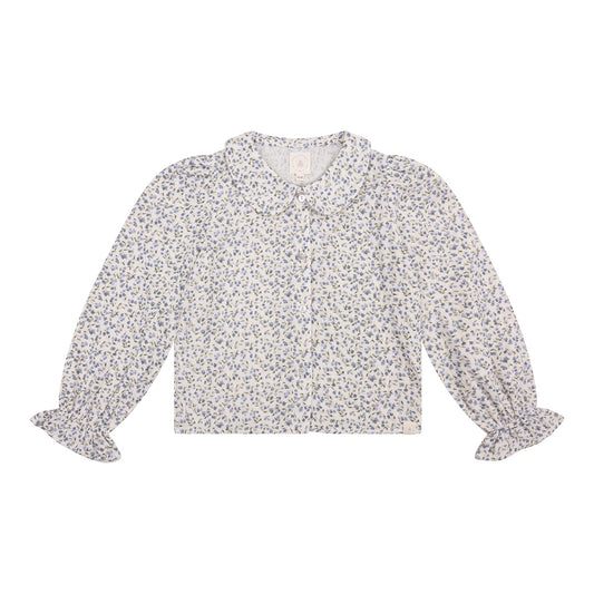 Blouse Faye - blue flower