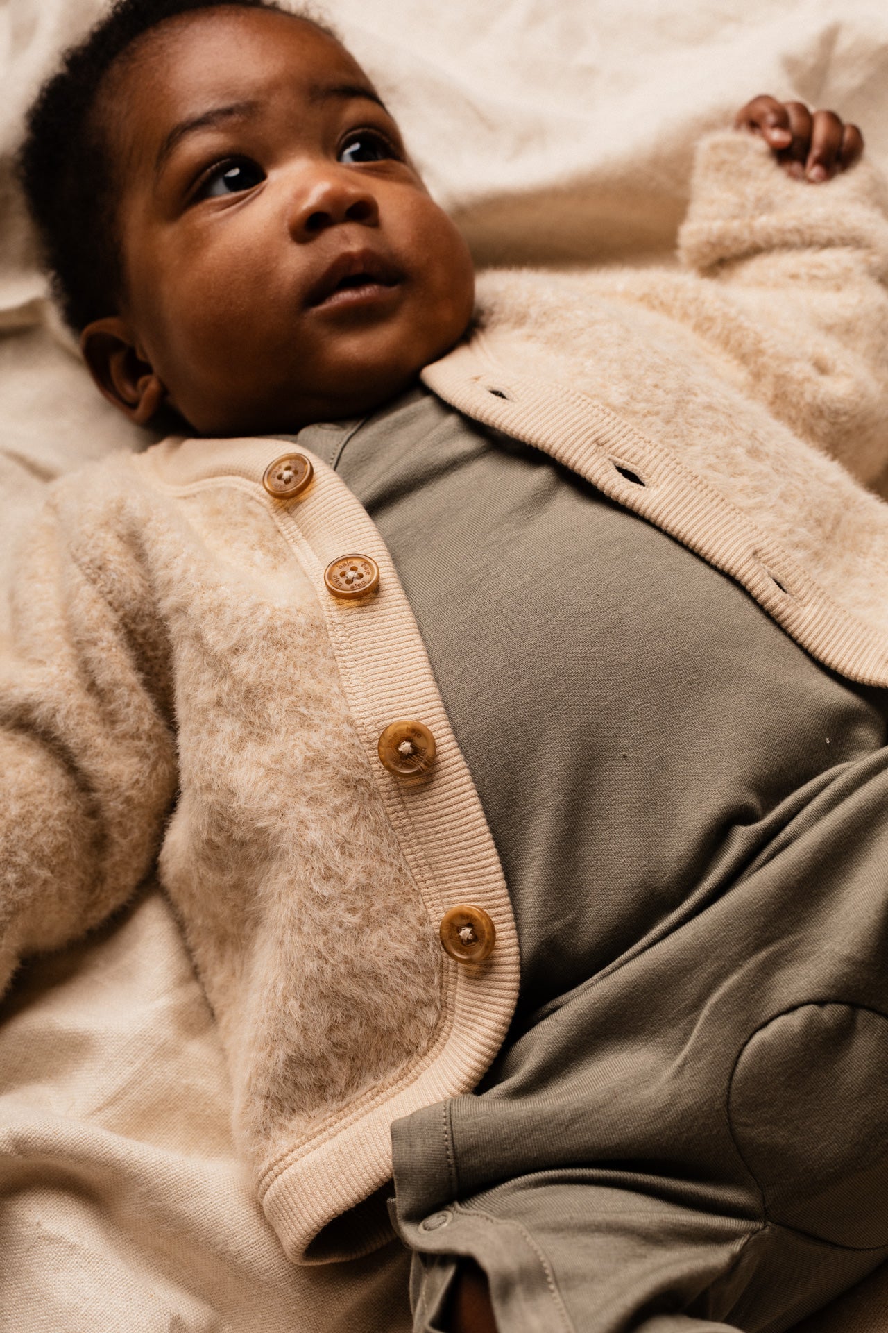 COMING SOON' Baje Studio - wool cardigan Fechy - sand desert