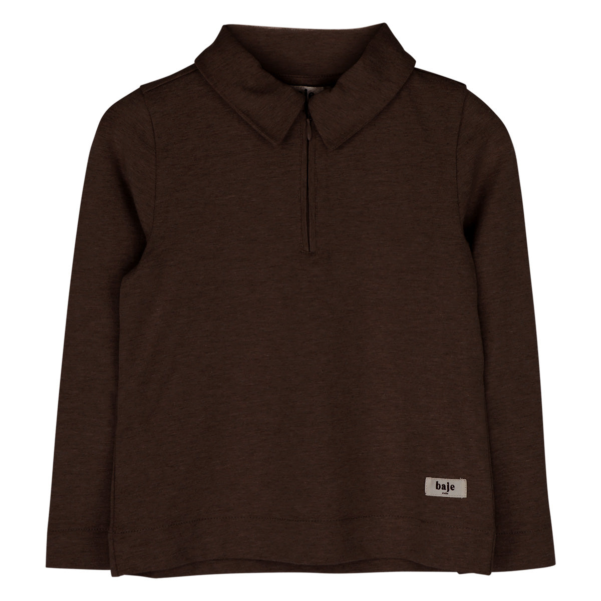 Baje Studio - polo longsleeve Ferry - brown choco