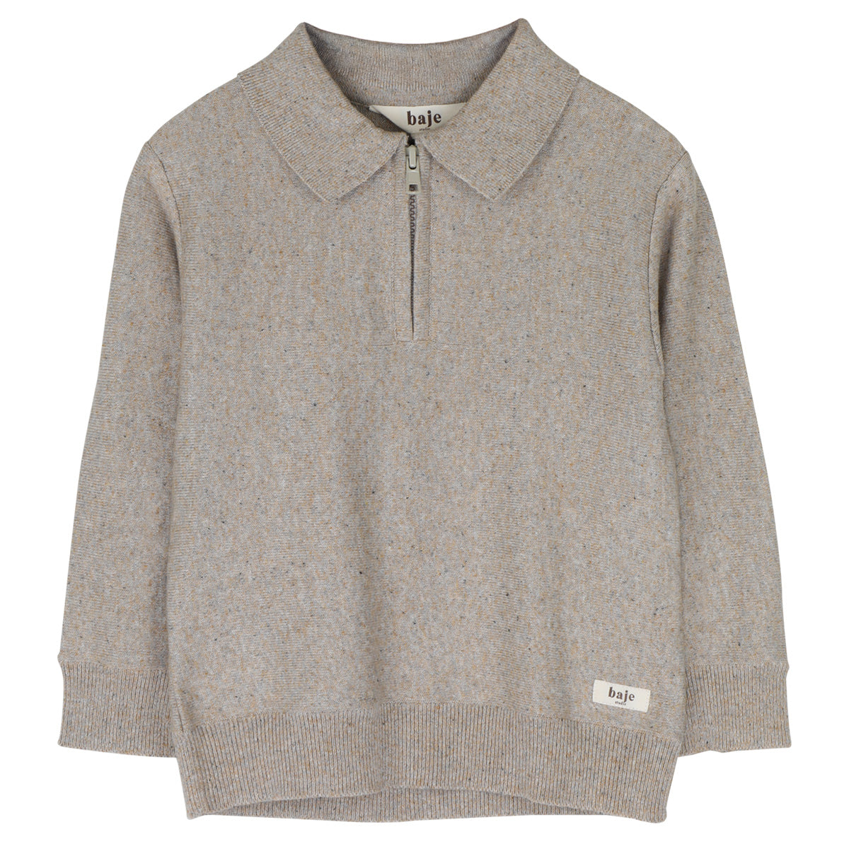 Baje Studio - zipper polo Fez - taupe