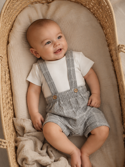 Lil'Atelier - shorts Filipe square - ultimate grey