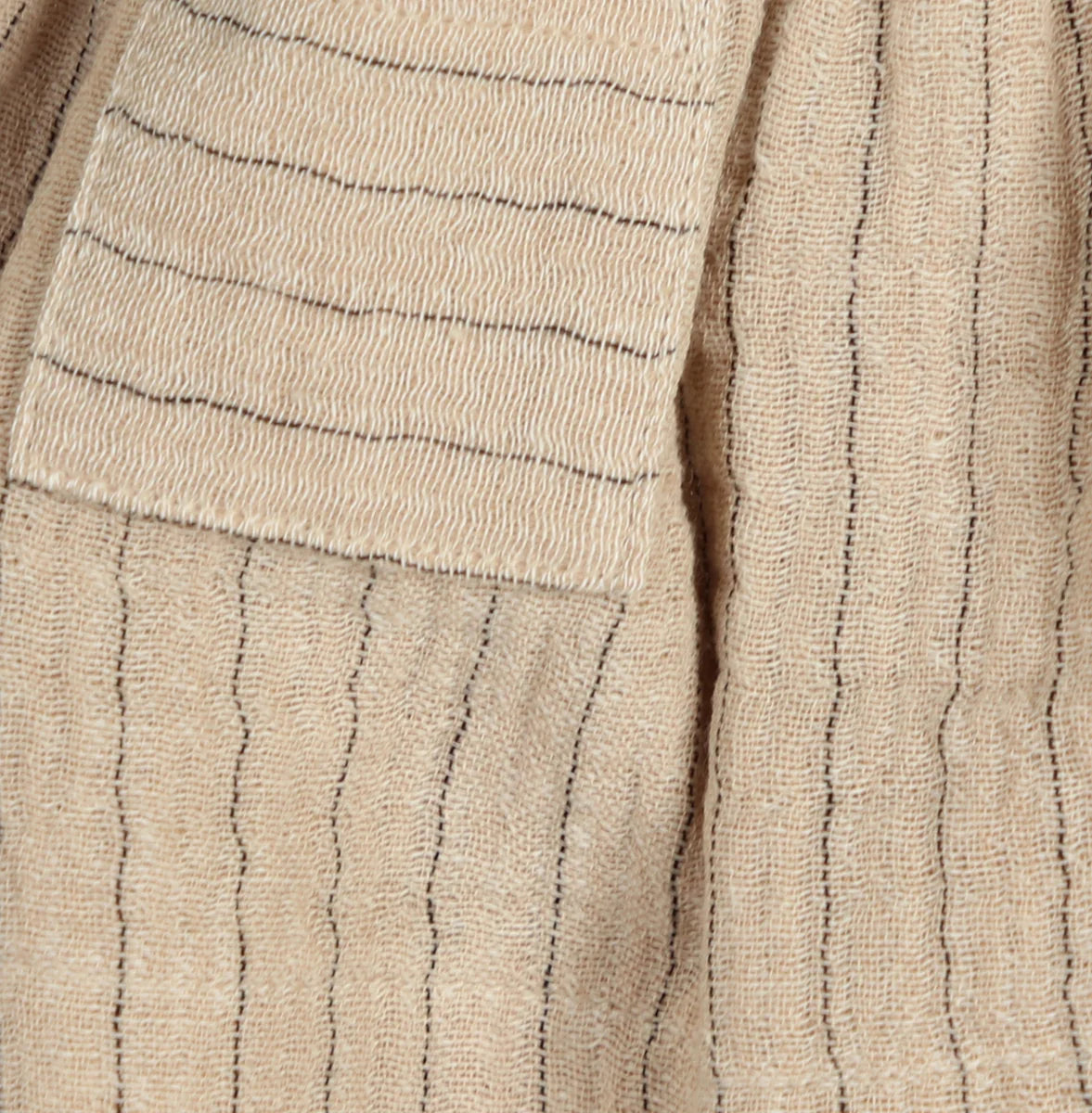 GYMP - dress Freda - beige/anthracite stripe