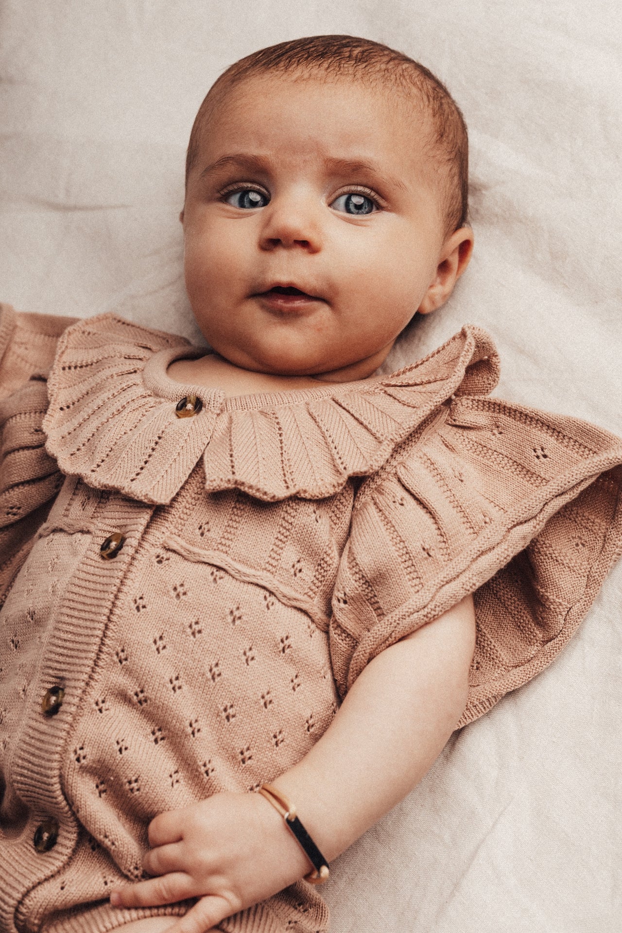 Baje Studio - knitted bodysuit Gaia - rose cafe