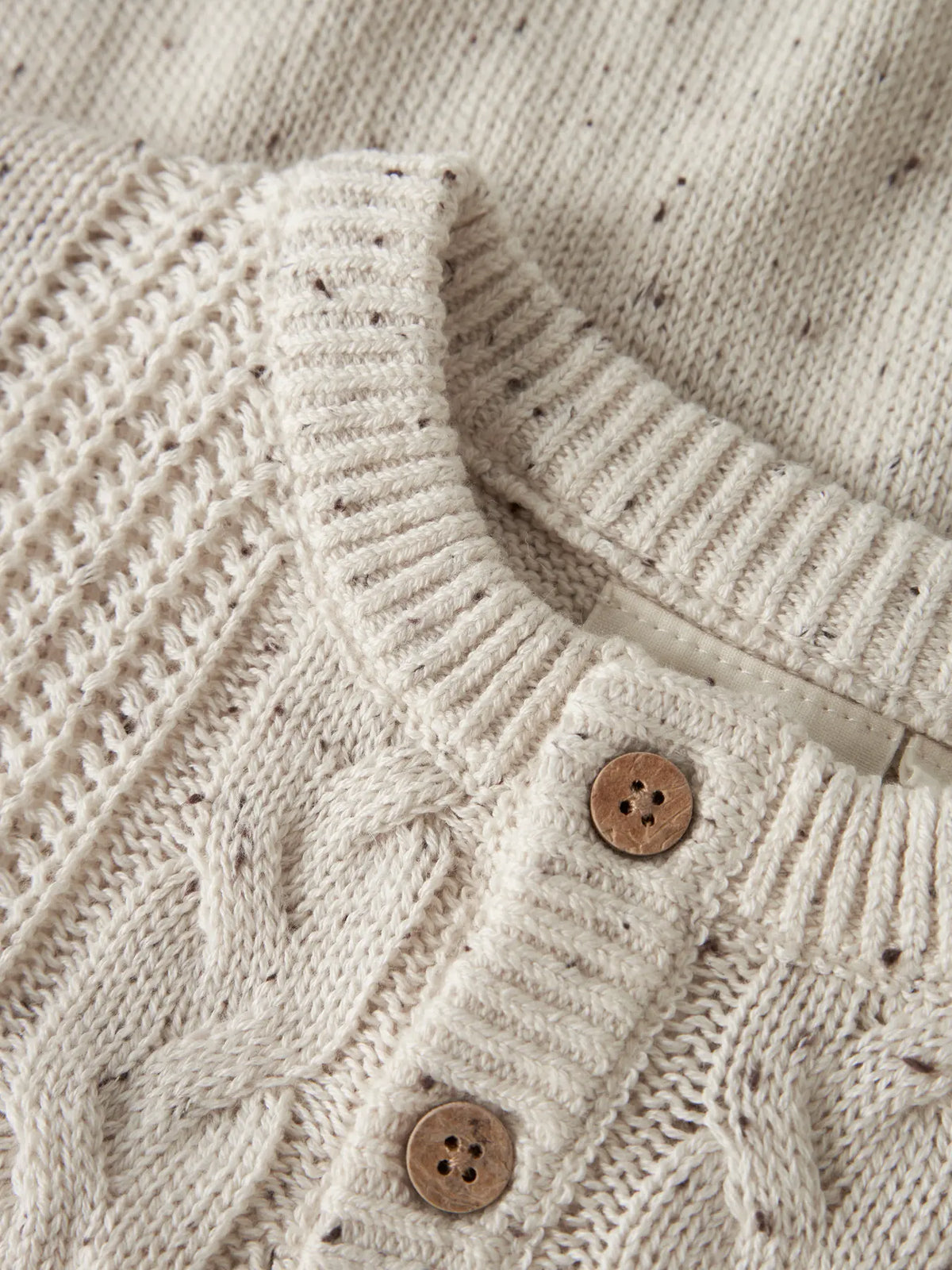 Lil'Atelier - cable knit sweater Galto - turtledove