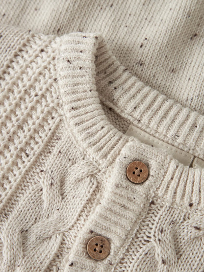 Lil'Atelier - cable knit sweater Galto - turtledove