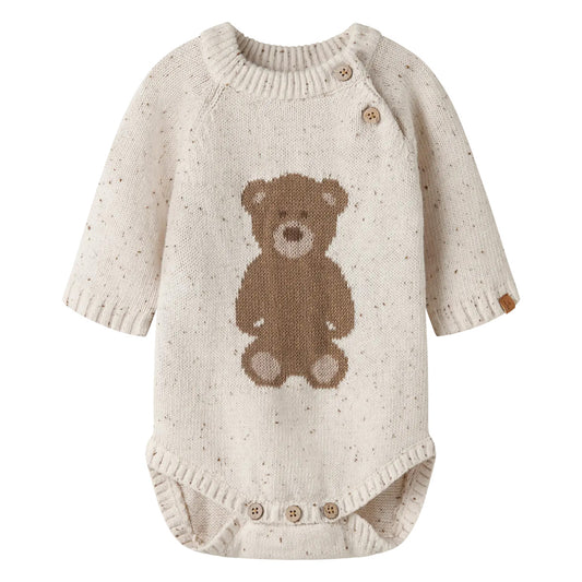 Lil'Atelier - knit body Bear - turtledove