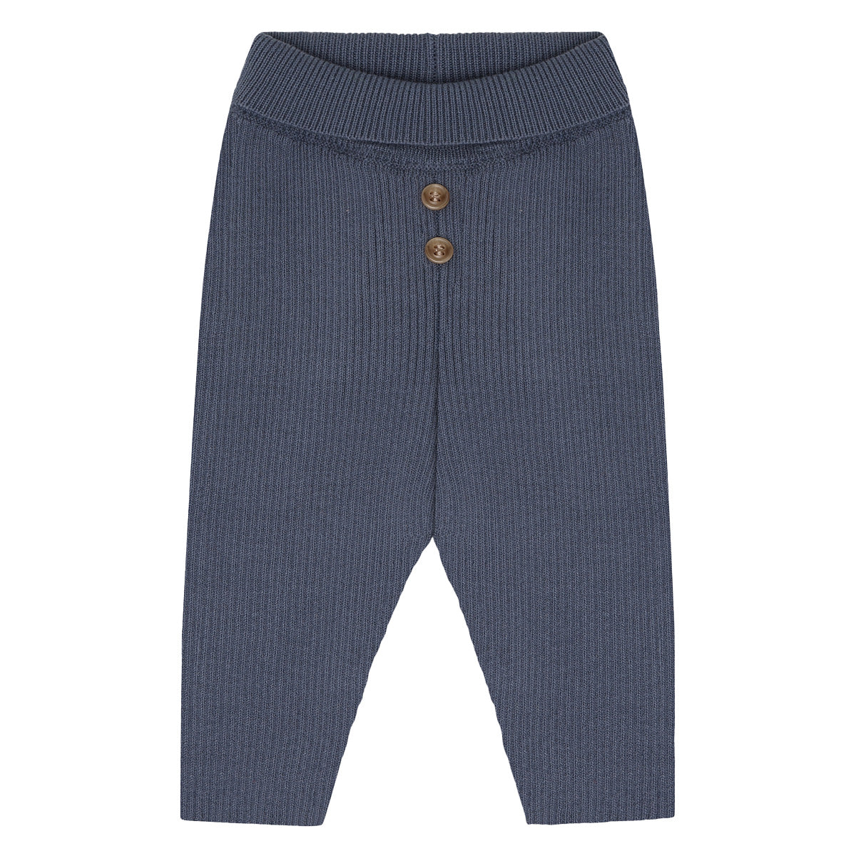 Hust & Claire - knitted rib pants Ger - blue storm