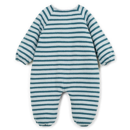 Play Up - jersey jumpsuit - cyanotype stripe