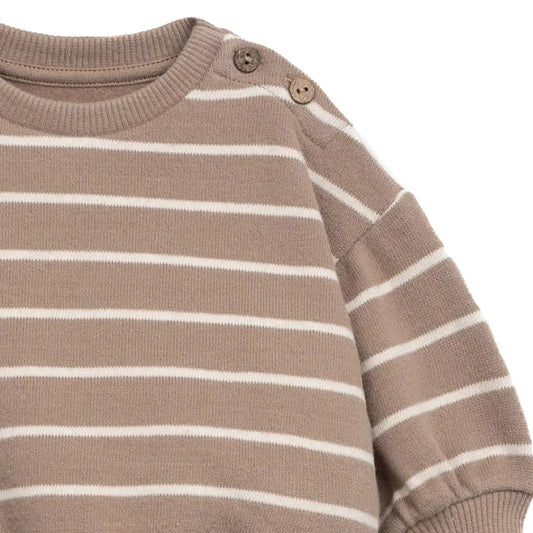 Play Up - sweater with striped pattern - taupe/pencil