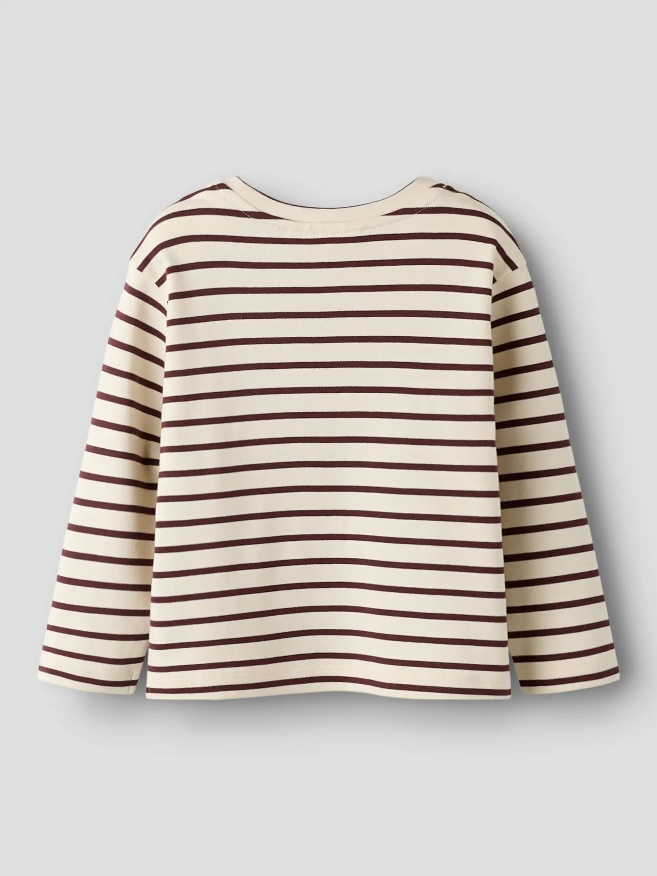 Lil'Atelier - loose top stripe - turtledove/catawba grape