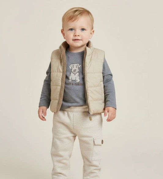 GYMP - bodywarmer Ivo - beige