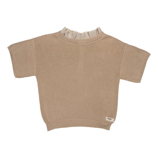 Knitted top Gini ~ sand