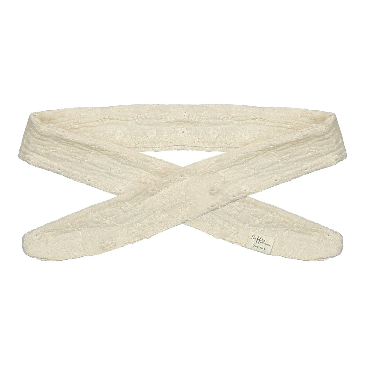 Riffle Amsterdam - woven embroidery hairband Britt - crème