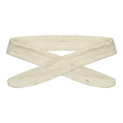 Riffle Amsterdam - woven embroidery hairband Britt - crème