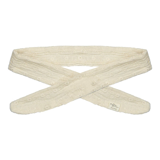 Riffle Amsterdam - woven embroidery hairband Britt - crème