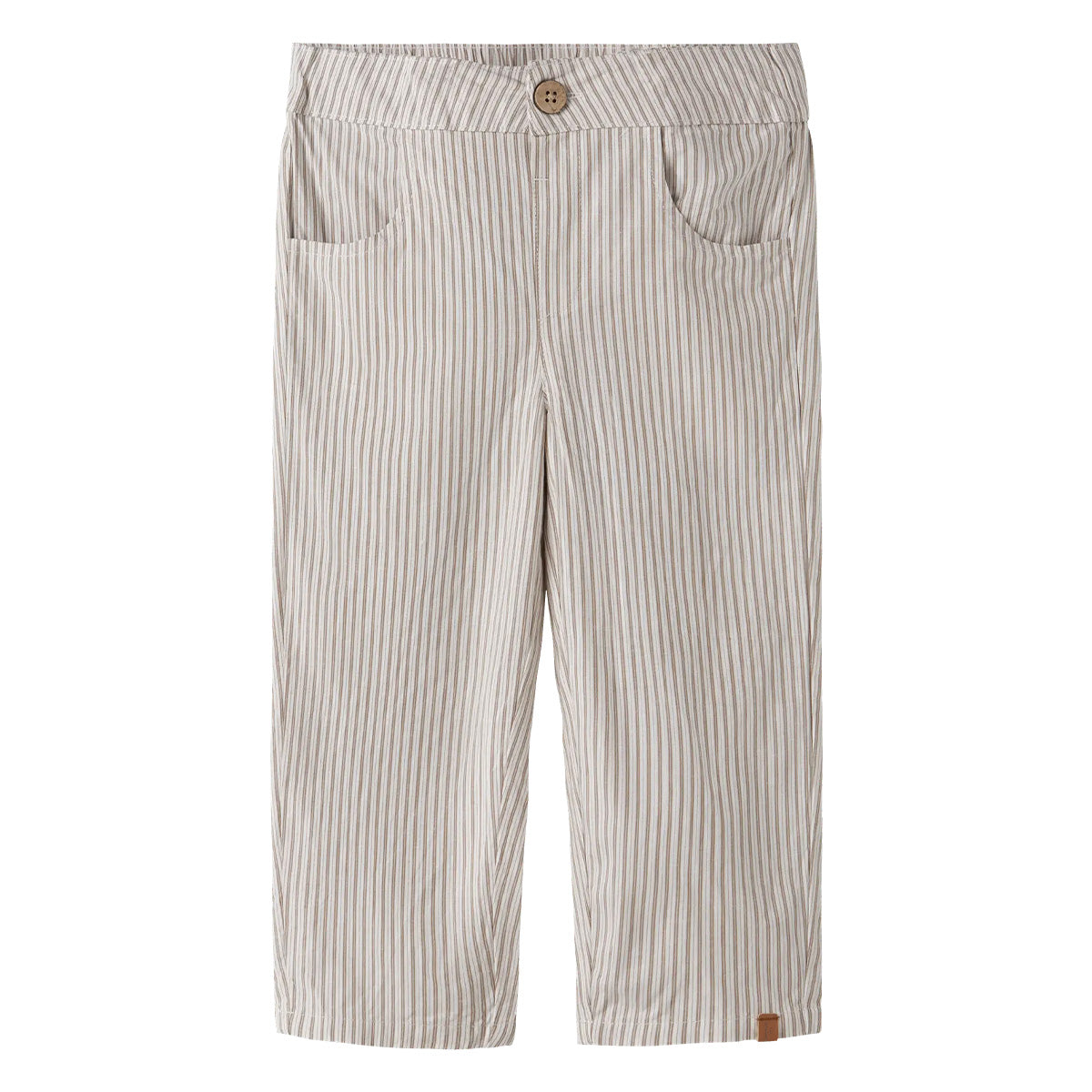 Lil'Atelier - loose pants stripe - coca mocha