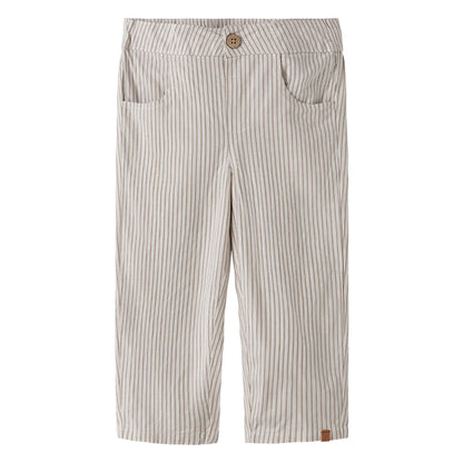 Lil'Atelier - loose pants stripe - coca mocha