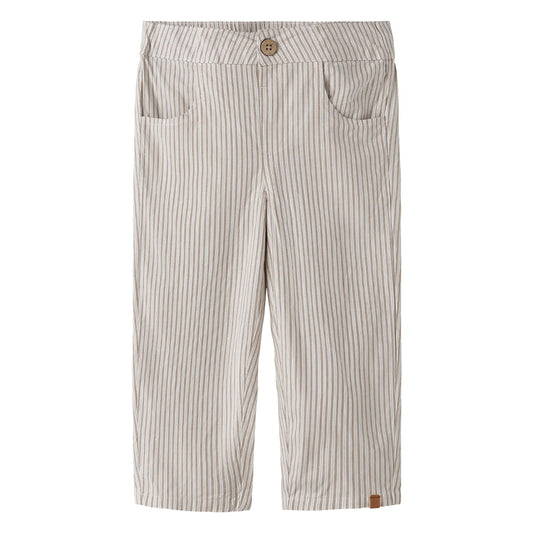 Lil'Atelier - loose pants stripe - coca mocha