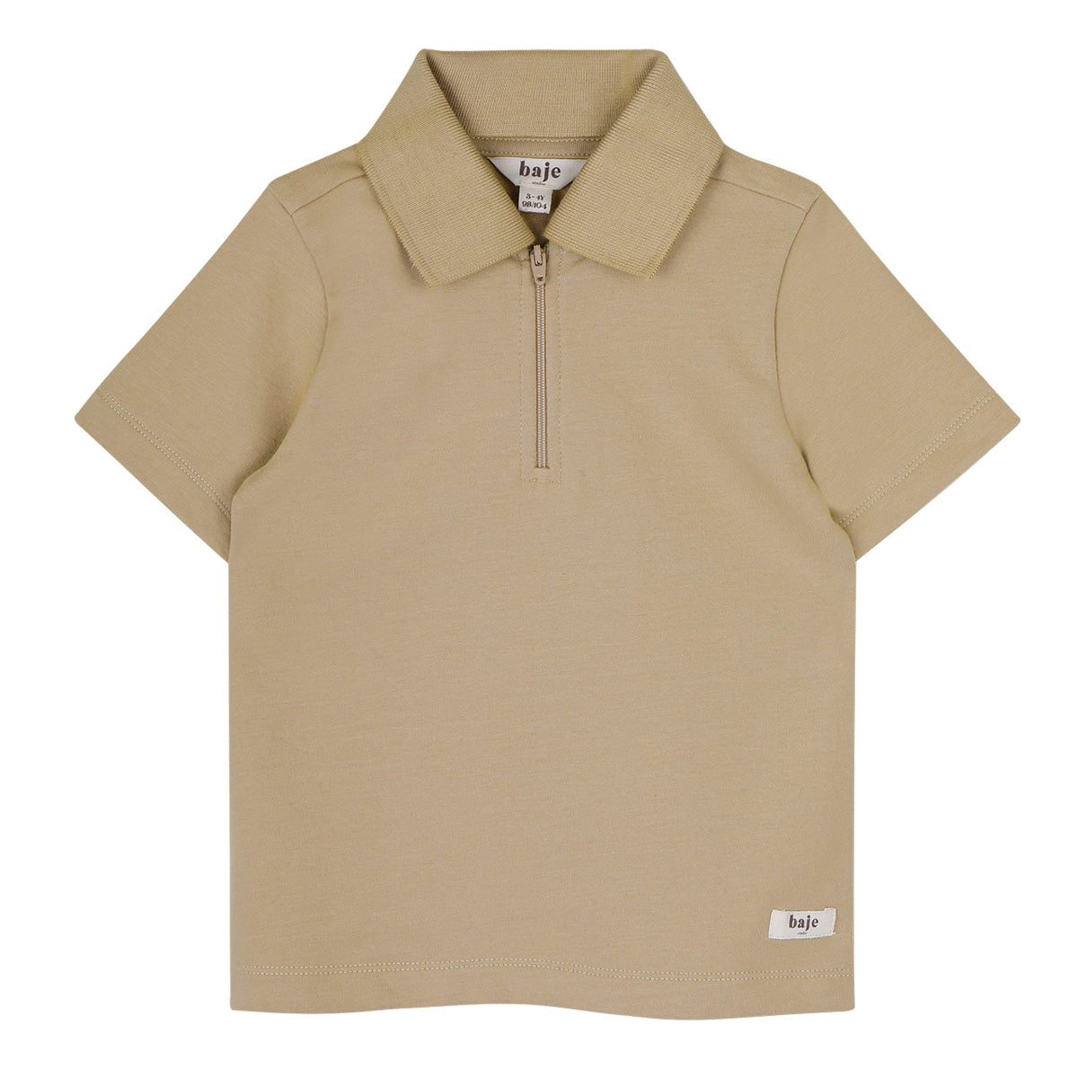 Baje Studio - zipper polo Hervas - crème fawn