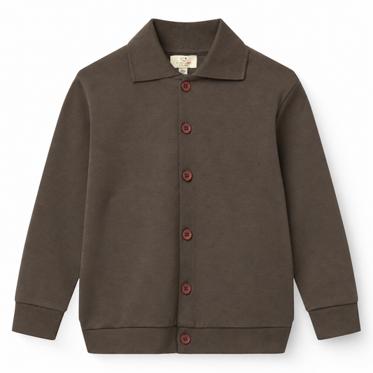 Copenhagen Colors - high school cardigan - dark brown
